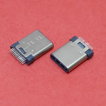 ChengHaoRan 24pin USB 3.1 Тип C USB-C мъжки щепсел конектор SMT тип USB мъжки порт щепсел, MC-377