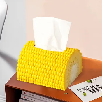Creative Modern Simple Cute Corn Tissue Box Декорация на хола Многофункционални декорации
