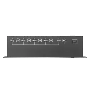 DMX 8-канален усилвател на сигнала Светлинна конзола 1/8 изходен сигнал разпределител сигнал усилвател професионален dj дискотека високо качество.
