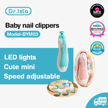 Dr.isla Electric Kids Baby Nail Clipper Light Function Baby Nail Trimmer Baby Accessories Четиристепенна настройка Комплект за нисък шум
