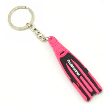 Durable New Keychain Part Keychains KeyChain Keyring Ocean Theme Professional Scuba Silicone And Steel Полезно