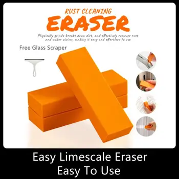 Easy Limescale Eraser Баня Glass Rust Remover Rubber Eraser Домакински кухненски почистващи инструменти за Pot Scale Rust Brush