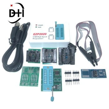 EZP2020 Високоскоростен USB SPI програмист + 7 адаптер По-добър от EZP2013 EZP2010 2011Поддръжка 24 25 26 93 EEPROM 25 Flash Bios