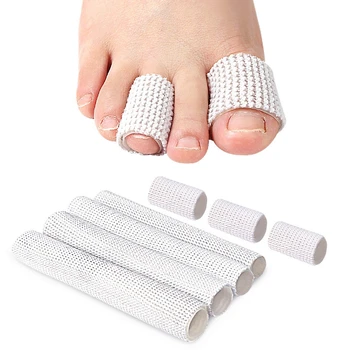 Fabric Toe Separator Протектор за пръсти Апликатор за отстраняване на царевичен калус Коректор на бунион Инструменти за педикюр Тръба за облекчаване на болката Грижа за краката