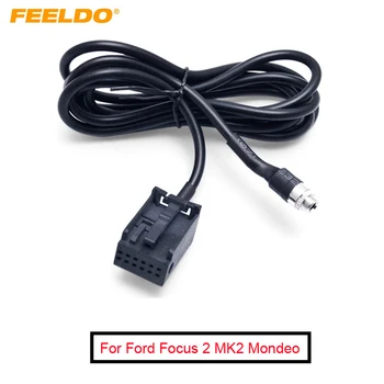 FEELDO 5Pcs кола радио CD плейър спомагателни Aux аудио кабел за Ford Focus 2 MK2 Ford Mondeo Aadpter тел #1406
