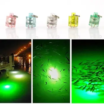 Fish Trap Light LED лампа за примамване на риба Трайна фина изработка Практична мини цилиндрична подводна лампа