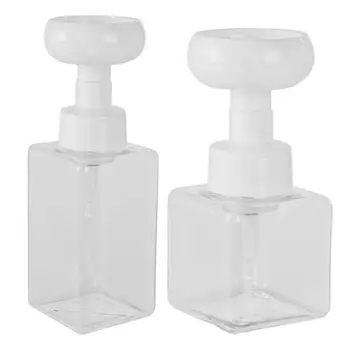 Flower Soap Dispenser Foam Pump Bottle Kitchen Refillable Containers For Cosmetic Travel Facial Cleanser Shampoo Shower 450ml
