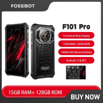 FOSSiBOT F101 PRO здрав смартфон до 15GB RAM + 128GB ROM 5.45 инчов FHD + мобилен телефон Android 13 10600mAh 24MP мобилен телефон NFC