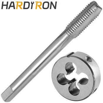 Hardiron M7 X 0.75 Комплект за кран и матрица Дясна ръка, M7 x 0.75 Кран за резба на машината & Кръгла матрица