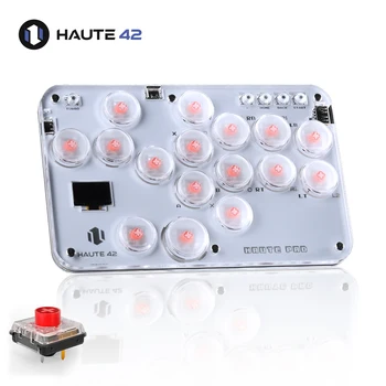 Haute42 Arcade Hitbox контролер борба стик PC джойстик Hitbox контролер клавиатура за Ps4 / Switch / Steam Arcade Fighting PC