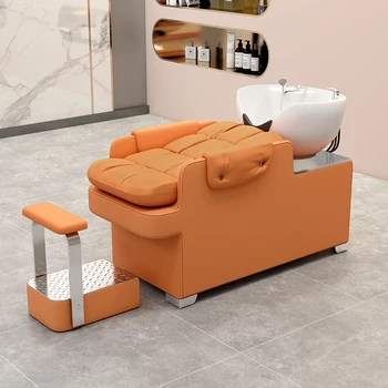 Head Spa шампоан столове душ фризьорски комфорт стилист терапия легло шампоан столове фоайе Sillas салон мебели MR50SC