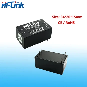 Hi-Link 100pcs/lot 3W 5V 0.6A AC DC Захранване HLK-PM01 изолиран модул Smart Home Високоефективна потребителска електроника