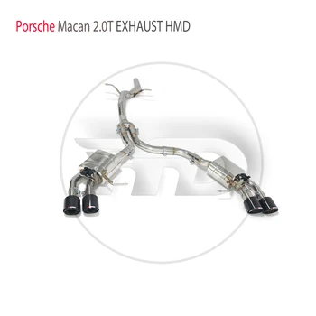 HMD неръждаема стомана изпускателна система производителност Catback за Porsche Macan 2.0T 95B Автоматичен електронен клапан ауспух