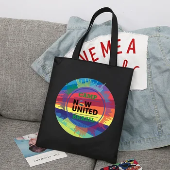Hot Now United Shopper Bags Shopping Bag Tote Bag Shoulder Bag Canvas Bags Large Capacity College Handbag Supermarket Bag Borsa