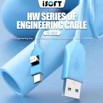 ISOFT IS-002 HW серия инженерен кабел тип-C интерфейс бързо зареждане за свързване Huawei телефон дата предаване 1.0 порт режим