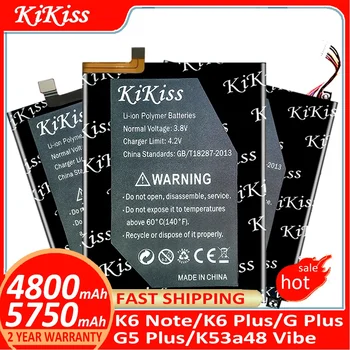 KiKiss батерия за Lenovo K6 Note/K6Note/K6 Plus/K6Plus/G Plus/GPlus/G5 Plus/G5Plus/K53a48 Vibe Batterij + Track NO