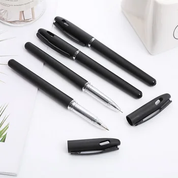 Knysna 10 бр матирано гел писалка комплект за 0,5 мм черно мастило офис писане ученици стационарна спринцовка подпис писалка на едро