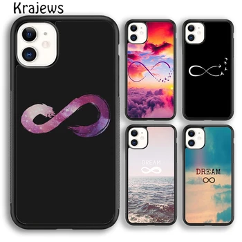 Krajews Dream infinity Калъф за телефон за iPhone 15 SE2020 14 6 7 8 плюс XS XR 11 12 мини 13 pro max coque Shell Fundas