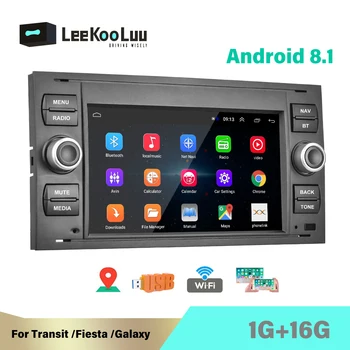 LeeKooLuu Android 2Din кола радио GPS плейър кола авторадио за транзит Fiesta фокус Galaxy Mondeo Fusion Kuga C-Max S-Max Connect