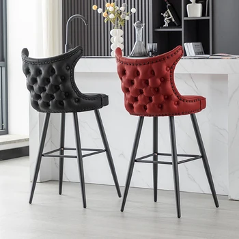Lounge Модерен бар стол Метален минималистичен дизайн Nordic бар стол столове удобни Sillas Para Barra De Cocina мебели