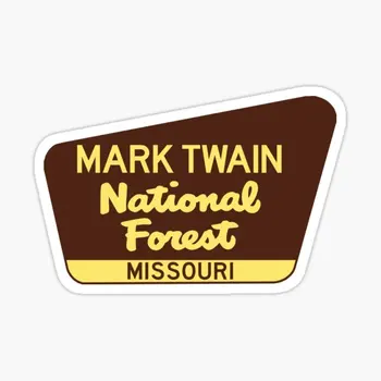 Mark Twain National Forest Park Sign 5PCS Стикери за кола за багаж Детски бутилки за вода Стикери Стена Смешни декорации за хладилник