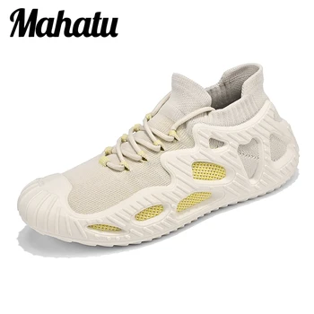 Men Air Mesh Обувки за бягане мека подметка Дишаща Маратон светлина Спортни обувки Летни обувки за тенис обувки tenis masculino