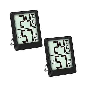 Mini LCD Цифрови точни хигрометрични термометри Винарски изби Съхранение на данни Подходящ за бебешка стая Спалня Домашен офис