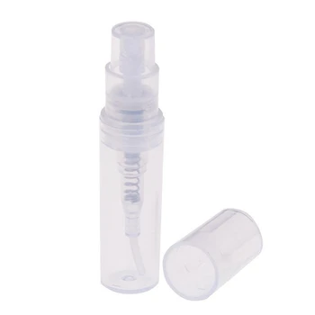 Mini Transparent 2 ML спрей пластмасова бутилка спрей парфюм празна проба бутилка подходящ за пътуване парти 240Pcs