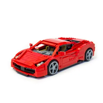 MOC-34306 458 Италиански луксозен суперавтомобил снаждане събрание строителен блок модел • 960 части градивен блок детски рожден ден играчка подарък