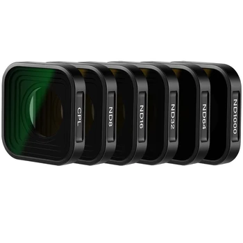 NEEWER ND Комплект филтри Съвместим с GoPro Hero 11 Hero 10 Black Hero 9, 6 Pack (CPL / ND8 / ND16 / ND32 / ND64 / ND1000)