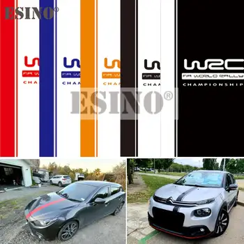 New Styling Stripe WRC FIA World Rally Championship Car Hood Covers Vinyl Decal Декоративен стикер Аксесоари за кола 12 x 120 см