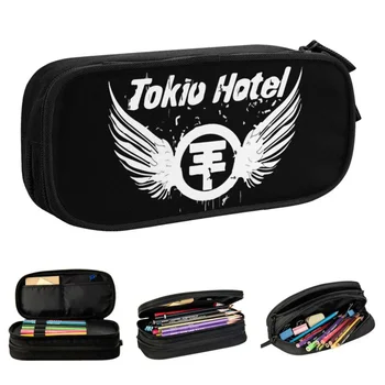 New Tokio Hotel Band молив случай моливи писалка за студент голяма чанта за съхранение училищни пособия подаръци канцеларски материали