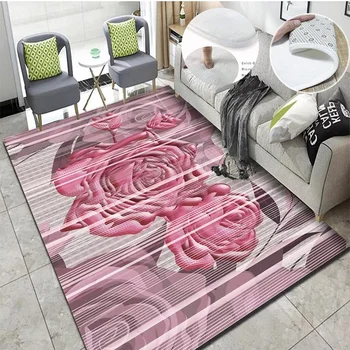 Nordic модерен стил килим за хол розова стая декор 2x4m голям нощен килим за спалня меки пухкави постелки миещи се