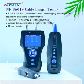 NOYAFA NF-8601S TDR тестер за мрежови кабели Tracker RJ45 RJ11 lan кабел дължина телефон tracker + POE + PING + детектор на напрежение