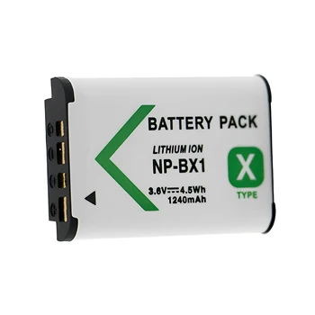 NP-BX1 батерия за SONY DSC-HX50, RX1, WX300, HX350; HDR-AS15, AS10, CX240, GW66, PJ240, MV1, батерии за камери NPBX1 1240MAH