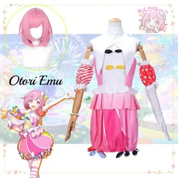 Otori Emu Project Sekai Colorful Stage Cosplay Wonderlands Showtime Cosplay Costume Clothes Wig Uniform Cosplay Stage Costume