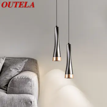 OUTELA модерна висулка светлина LED Nordic просто творчески дизайн висяща лампа за дома трапезария спалня нощно легло декор