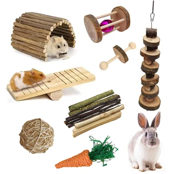 Pet Chew Лакомства Играчки Устойчиви на ухапване Малки играчки за дъвчене на животни Аксесоари за клетки за грижа за смилане на зъби