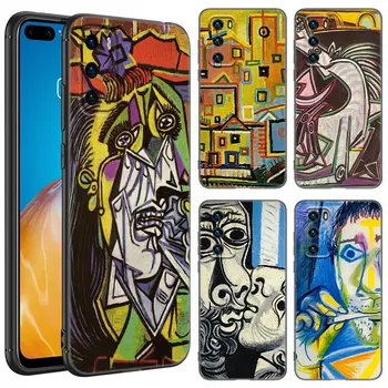 Picasso абстрактно изкуство живопис телефон случай за Huawei P8 P9 P10 P20 P30 P40 Lite E P50 P Smart Pro Z S 2018 2019 2020 2021 Корица