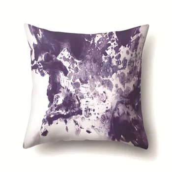 Purple графити възглавница покритие, диван възглавница покритие, хол облегалка възглавница покритие, полиестер възглавница покритие