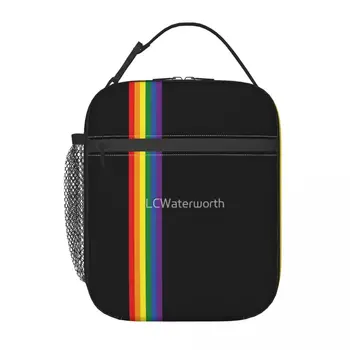 Rainbow On Black One Lunchbag