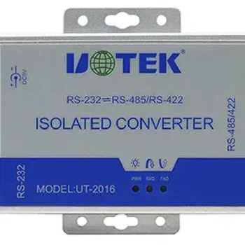 RS-232 към RS-485/422 оптоелектронен изолиран конвертор с пренапрежение UT-2016