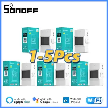 SONOFF POW Elite Smart Power Meter Switch 16A / 20A Wifi Smart Home Switch LCD екран работи с Alexa Google Home eWeLink App