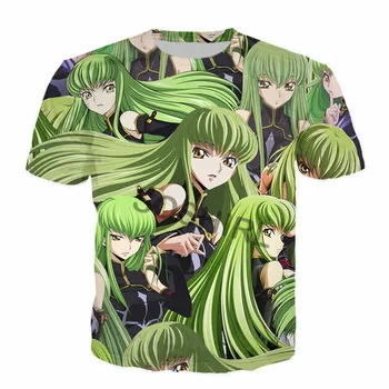 SOSHIRL Harajuku зелена коса момичета тениска мода дамски улични облекла Kawaii аниме кралица cc класически лято къс ръкав T тениска