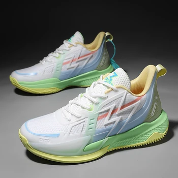 Super Cool Унисекс баскетболна обувка против приплъзване Тренировъчни обувки Момчета Баскетболни обувки на открито Мъже Жени Дишаща спортна обувка Двойки