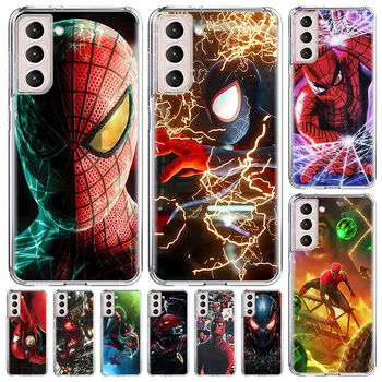 Super Hero Marvels Spider-Man Funda за Samsung Galaxy S23 S22 Ultra 5G S20 S21 FE S9 S10e S8 S10 Plus Мек калъф за телефон