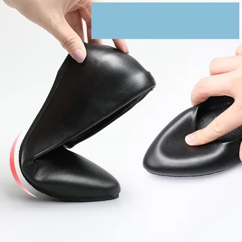 SWONCO OL Черни помпи Дамски клин единични обувки 2020 Черни токчета Дамски причинно-следствени обувки Slop On Wedges Маратонки за жени