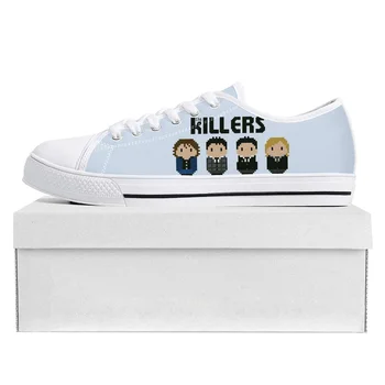 The Killers Rock Band Low Top Висококачествени маратонки Мъжки Дамски Тийнейджър Платно Sneaker Prode Случайни Двойка Обувки Персонализирана Обувка