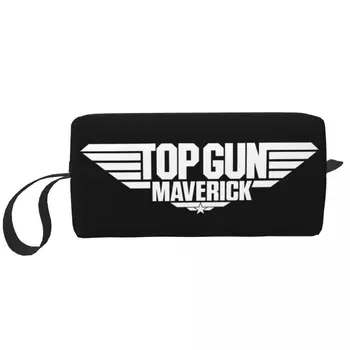 Travel Top Gun Маверик тоалетна чанта мода Том Круз филм грим козметичен организатор за жени красота съхранение Dopp комплект кутия