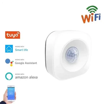 Tuya WIFI Smart PIR сензор за движение Сензор за движение Smart Life APP Безжична система за домашна автоматизация чрез Alexa Google Home